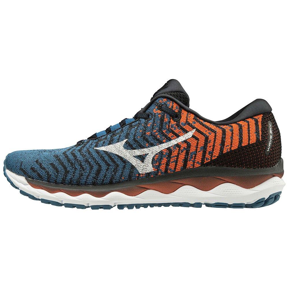 Men's Mizuno Running Shoes Peacock WAVE SKY WAVEKNIT 3 Shoes - J1GC192502